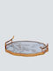 Στρογγυλός Wedding Tray made of Plastic Gold 1pcs