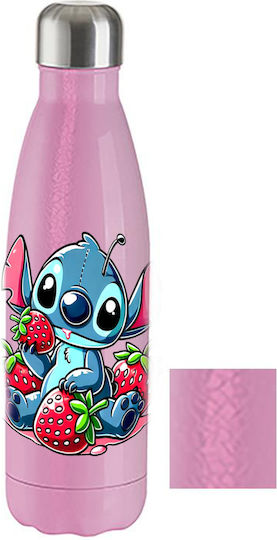 Μπουκάλι Θερμός Lilo & Stitch 500ml Ροζ Crackle