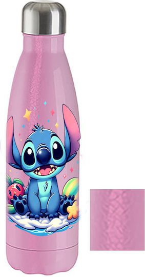 Бутилка Термос Lilo & Stitch 500ml Розов Crackle