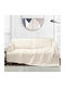 Liolios Home Ριχτάρι Τριθέσιου Καναπέ 180x300εκ. Off White