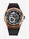 Louis XVI Men's Watch Battery with Black Rubber Strap