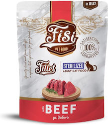 Fisi Cat Sterilised Beef Jelly 300gr Fisi Cat Sterilised Beef Jelly 300gr
