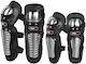 Set De Protecție Pentru Genunchii Și Coturi Motocicletă Curele Reglabile Design Ergonomic Motocicletă Scuter Atv Enduro Bicicletă Fixato Negru