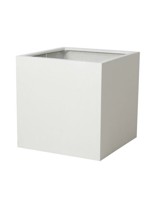 Harmony Lyon Γλάστρα Λευκό 20x20x20εκ.