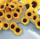 10 Pieces Plastic Sunflowers 8cm