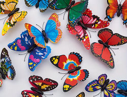 25 Pieces Multicolour Plastic Butterflies 7cm 25 Pieces Multicolour Plastic Butterflies 7cm