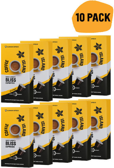 Coffee Island Κάψουλες Espresso Συμβατές με Μηχανή Nespresso 10caps