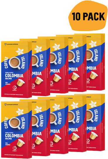 Coffee Island Capsule Espresso Compatibile cu Mașina Nespresso 10capace