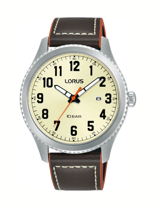 Lorus Ρολόι Μπαταρίας με Δερμάτινο Λουράκι Lorus Ρολόι Μπαταρίας με Δερμάτινο Λουράκι
