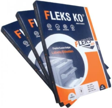 Fleks Αυτοκόλλητες Ετικέτες Α4 Ορθογώνιες