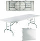 Dream House Tabelle für Camping Klappbar Campingmöbel 180x74cm