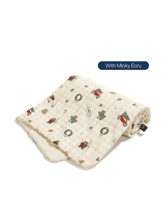 La Millou Blanket Nursery Swaddling Blankets Velvet Ecru 110x110cm