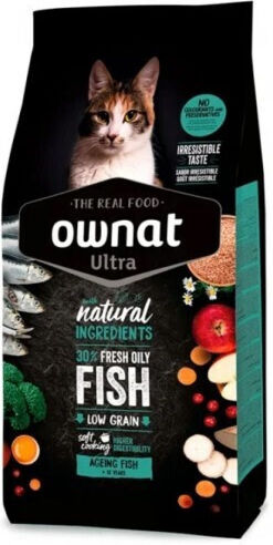 Ownat Ξηρά Τροφή Γάτας με Ψάρια / Σολομό 3kg