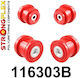 Rear Axle Bridge Bushings Strongflex Mercedes Clk W209 C Class W203 Slk R171 R172 80sha 4 Pieces 116303b
