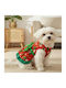 Christmas Dog Dress Green Bow & Ruffles Medium Bonnie