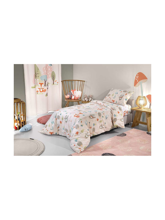 Saint Clair Sheet Set Single Cotton Pudra 115x1...