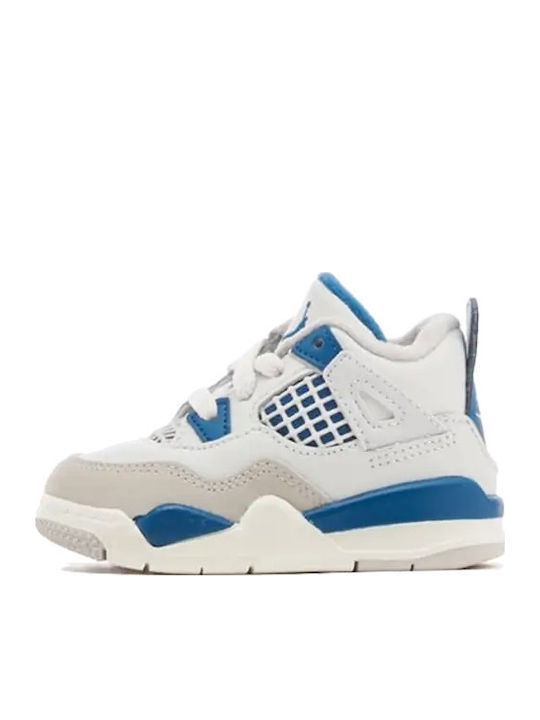 Air  4 Retro Детски маратонки Low Бели