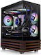 Thermaltake View 170 WS ARGB Gaming Mini Tower Κουτί Υπολογιστή με Πλαϊνό Παράθυρο Μαύρο