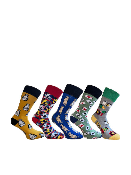 Kal-tsa Men's Socks Multicolour 5Pack