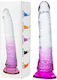 Glass Dildo With Suction Cup Purple