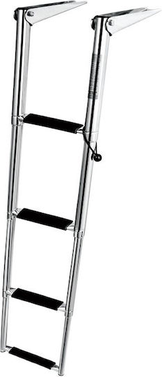 Folding Ladder 4 Steps Inox 316 Central Width 254mm
