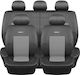 Huse Scaune Auto Guard Bossi 3zip Prestige Set Complet Negru Gri 4 Bucăți