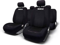Sparco Σετ Καλύμματα Αυτοκινήτου 5τμχ Μαύρα