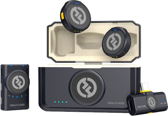 Hollyland Lark M2 Mini Combo Seturi Wireless Microfon Πέτου, Clip