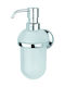 Bronze Art Επιτοίχιο Dispenser Γυάλινο Ασημί