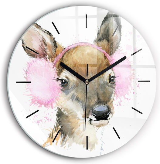 Tulup Kids Glass Wall Clock