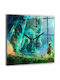 Tulup Kinder Wanduhr Glas 30x30cm