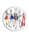 Tulup Kinder Wanduhr Glas