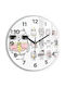 Tulup Kinder Wanduhr Glas
