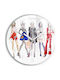 Tulup Kinder Wanduhr Glas