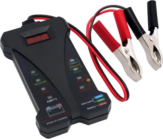Digitaler Batterietester 12V Auto Batterien Techstar Voltmeter Lichtmaschinen-Ladesystem-Analyzer