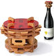 Puzzle Potato Construction & Building Toys Wooden Topsy-turvy Wine Bottle for Children 14+ Years