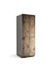 Magnetic Refrigerator Cover Easy Installation Wooden Boards Vertical 70x190 Cm