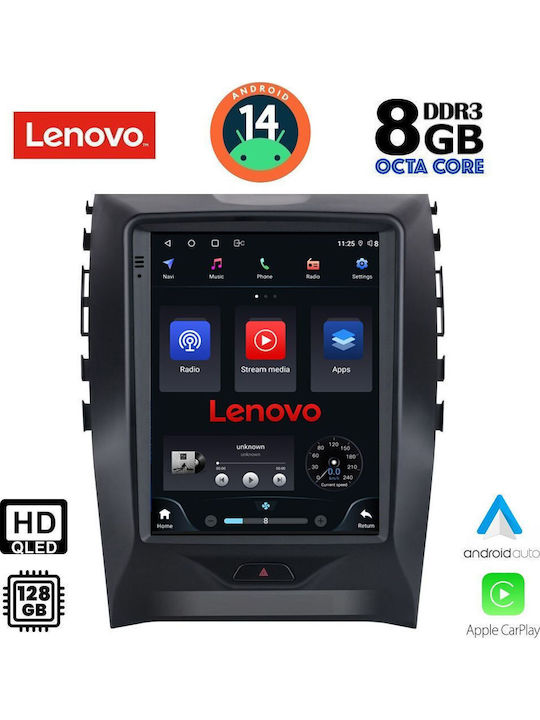 Lenovo Car Audio System for Ford Edge 2015-2023 (Bluetooth/USB/WiFi/GPS/Apple-Carplay/Android-Auto)