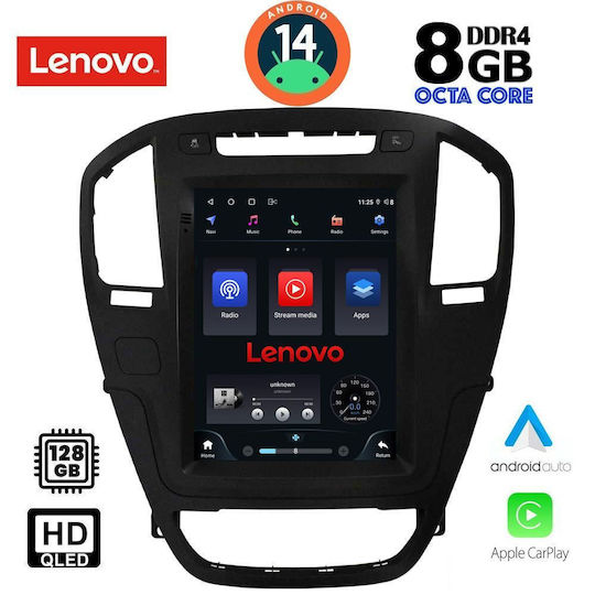 Lenovo Ηχοσύστημα Αυτοκινήτου για Opel Insignia 2008-2013 (Bluetooth/USB/WiFi/GPS/Apple-Carplay/Android-Auto)