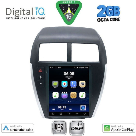 Digital IQ Car Audio System for Mitsubishi Asx 2009-2020 (Bluetooth/USB/WiFi/GPS/Apple-Carplay/Android-Auto)