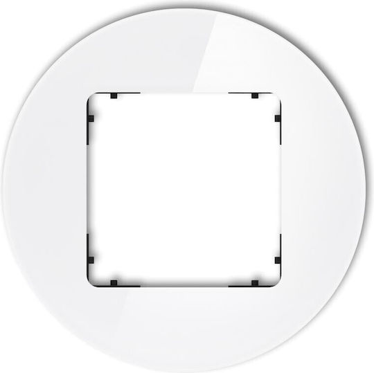 Icon Universal Frame Single Straddles Glass Effect Frame White Bottom Black 0-12-irso-1
