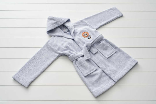 Vesta Home Kids Hooded Bathrobe Grey