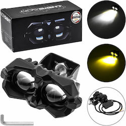 Waterproof Aluminum Led Car Headlight 35w 12-24v 3500lm 3000/6000k Warm Cool White Ip68 1 Piece A500-wl14-3d Novsight