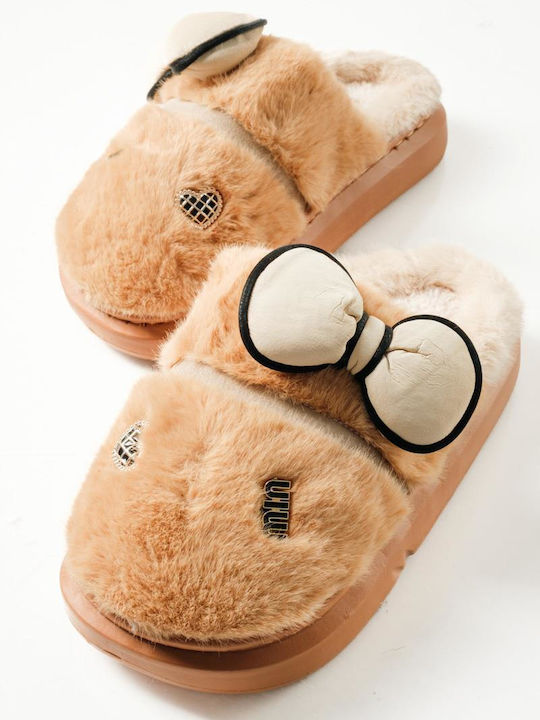 Winter Women's Slippers Brown