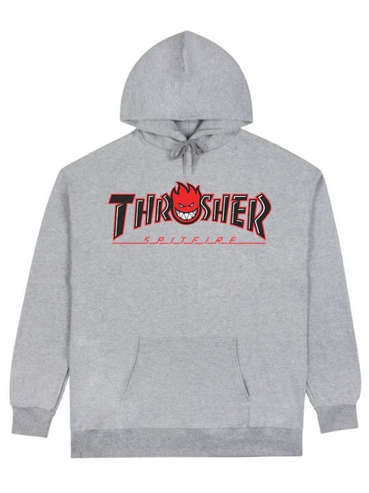 Thrasher Grey cu Glugă