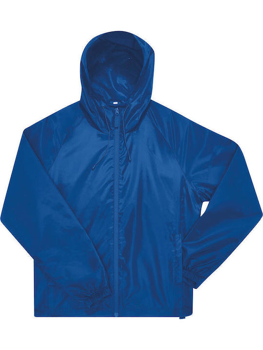 B&C Jacke Wasserdicht und Winddicht Royal Blue