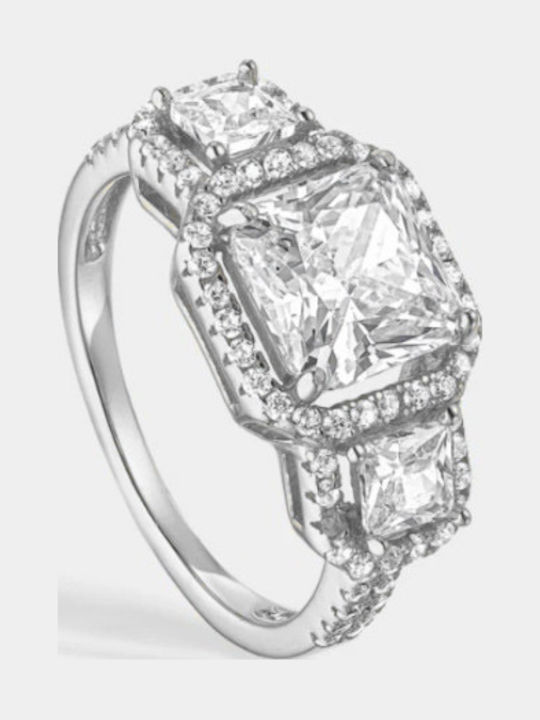 Vogue Damen Ring mit Zirkonia aus Silber