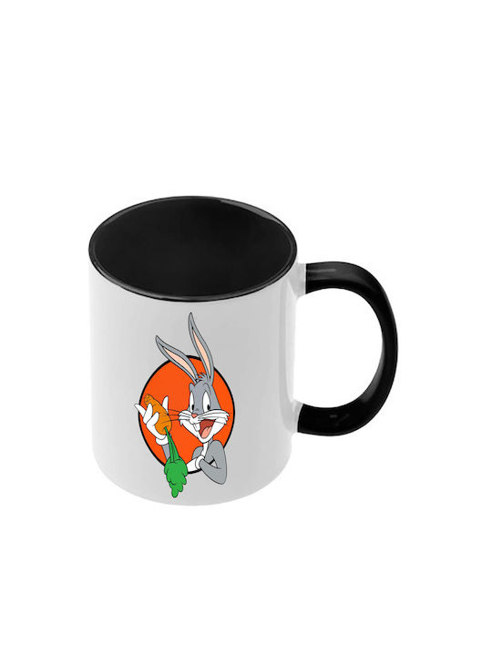 Чаша Looney Tunes Черна Дръжка Вътрешна