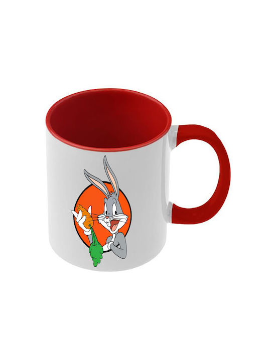 Чаша Looney Tunes Червена Дръжка Вътрешна