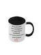 Lustige Schwarze Tasse Mit Griff Innen